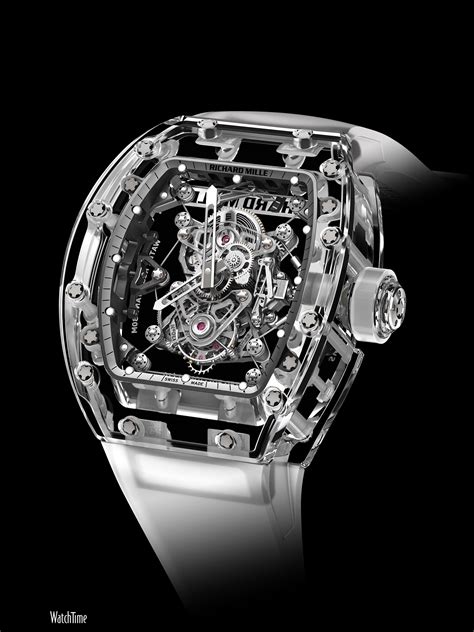 richard mille tourbillon rm 56-02 sapphire.|richard mille clear.